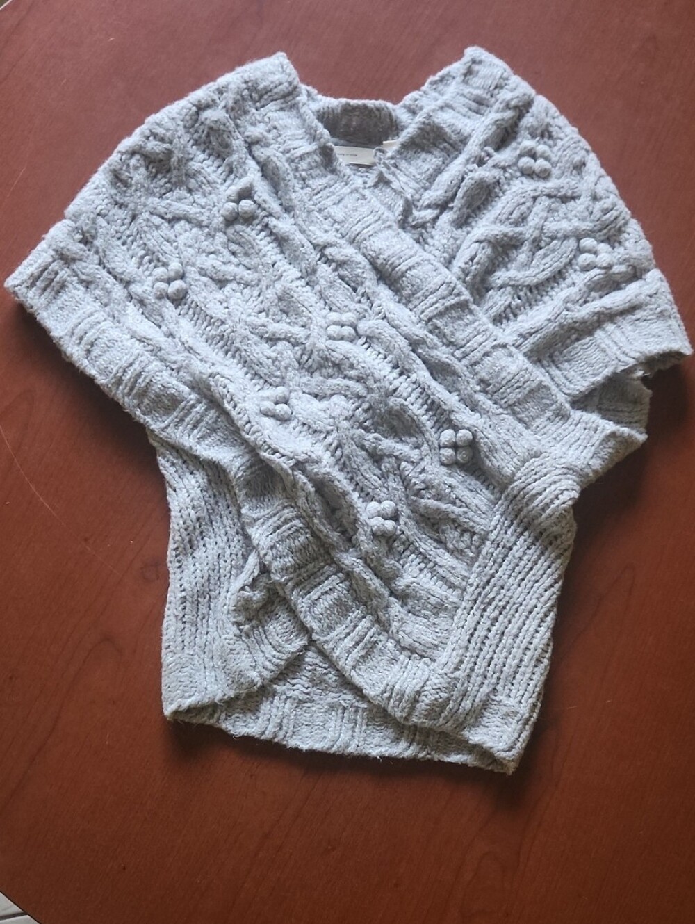Cabled Crossover Wrap  Sleeping on Snow  Anthropologie.